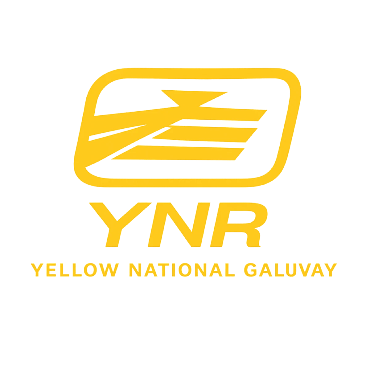 Tren y andén Yellow National Railway